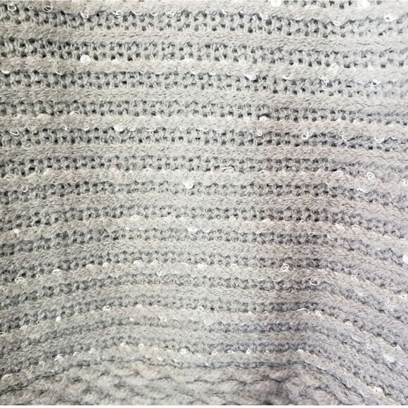 APT. 9 Cowlneck Sequined Sweater Poncho Cape One Size - Picture 2 of 5